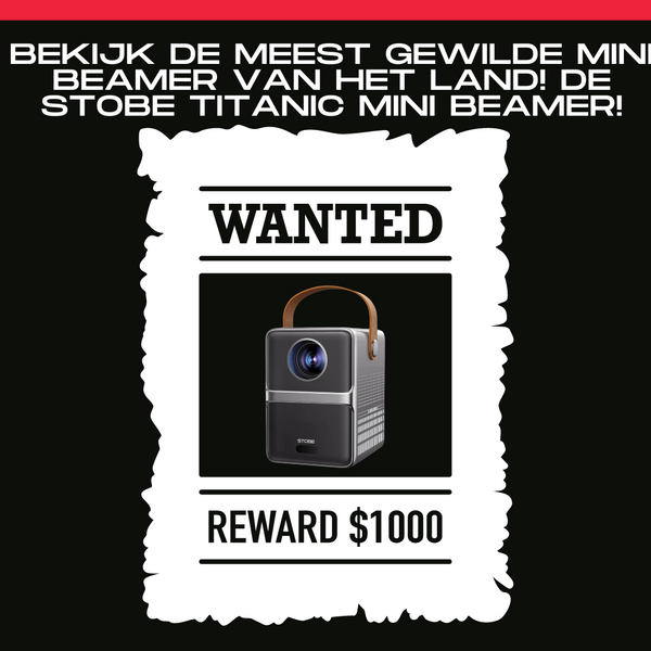 Bekijk DE meest gewilde mini beamer van het land! DE STOBE TITANIC MINI BEAMER!