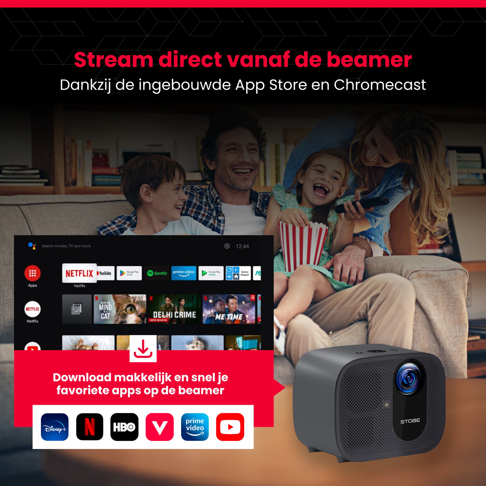 Cinematic smart TV beamer - STOBE.NL