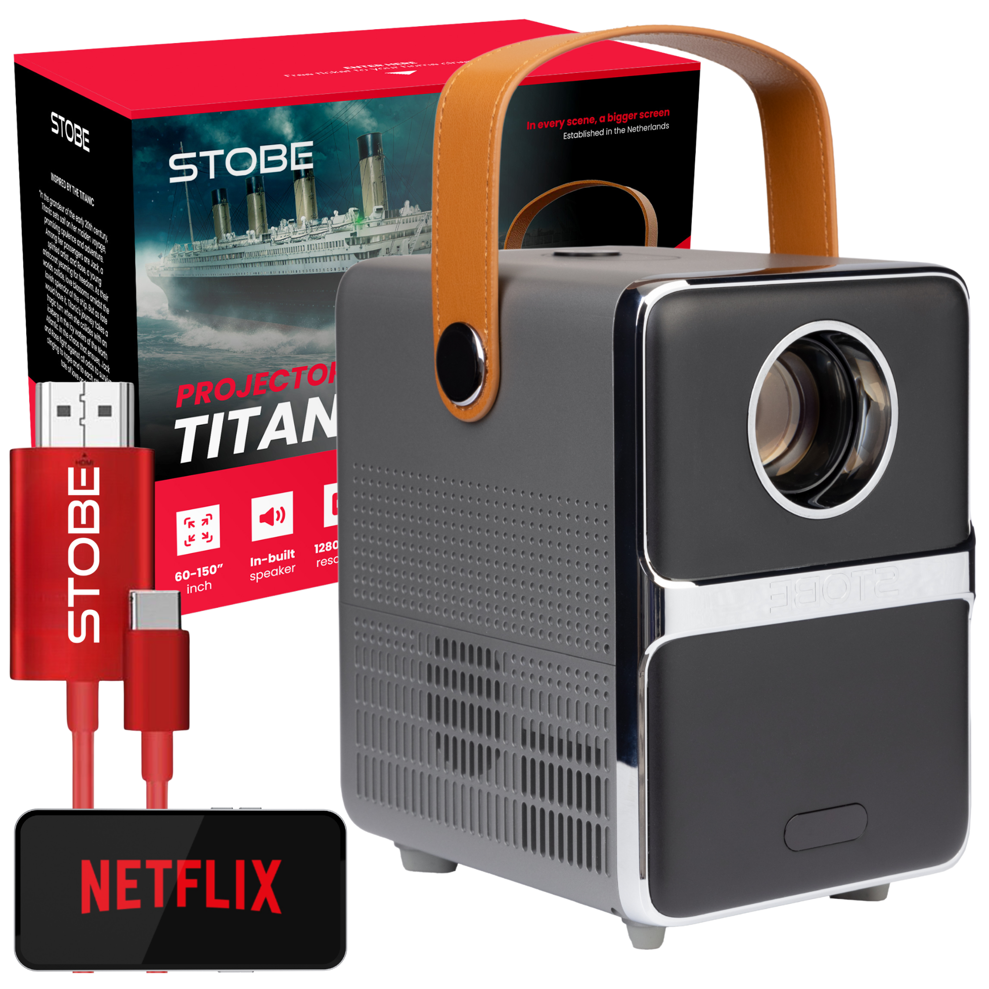 stobe-titanic-kleine-draagbare-beamer-met-usb-c-naar-hdmi-kabel-streamen-vanaf-telefoon-naar-beamer